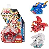 BAKUGAN Legends, Neo Dragonoid, True Metal de la Serie Platinum, 2 Baku-núcleos, Carta...