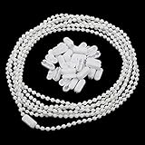 Rybtd 3M Cadena para Estores enrollables con 20 Conector De Cadena de Repuesto para...