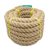 Aoneky Cuerda de Yute Natural - 14/16/20/22/25/30/40/50mm, 8/15/30M, Cuerda Gruesa de...
