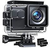 Cámara Deportiva 4K 30FPS Wi-Fi 20MP,Cámara Subacuática Vlogs,Videocámara con 2.4G...