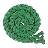 AILINDA Cuerda de algodón Trenzado Natural de 4/5 Pulgadas, Cuerda Triple de 10 m, Gruesa...