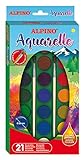 Acuarelas Alpino - Estuche 21 Colores - Cajas de Acuarelas para NiÃ±os - Incluye Pincel -...