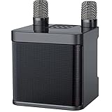 Karaoke con Microfono Inalambrico, Máquina de Karaoke Completo Altavoz Bluetooth con 2...