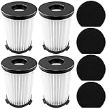 4 filtros y 4 esponjas para Aspiradora Cecotec Conga Thunderbrush 520 550 560 e Handyforce...
