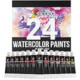 24 Acuarelas Tubo 12ml de Zenacolor - Tubo de Pintura de Acuarelas