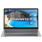 SGIN 15.6' Ordenador Portátil Windows 11 4GB RAM 128GB SSD Celeron N4020 hasta 2.8GHz, PC...