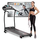 YM Cinta De Correr Plegable TAP100APP, 11 km/h, Bluetooth Aplicación KINOMAP y ZWIFT...