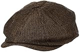 BRIXTON Brood - Gorra Unisex marrón Brown/Khaki Herringbone Talla:Extra-Large
