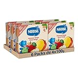 NestlÃ© Tarrinas de fruta Manzana y Mango 4x100g - Pack de 6