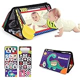BelleStyle Espejo para Bebé Juguete, Espejo Montessori Juguetes con Libro Sensorial Bebe...