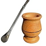 Algarrobo Calabaza Madera y Bombilla Set de beber Yerba Mate