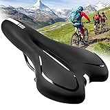 TWBEST Sillín Bicicleta, Sillín de Bici de Gel, Sillin Bicicleta Montaña, Cojín de...