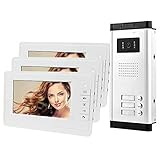 HFeng 7 '' Intercom videoportero Sistema de sistema 700TVL Visión nocturna Cámara...
