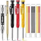 Hiboom 8 Paquetes Herramientas de Marcado de Trazador Set de Lápices de Carpintero con...