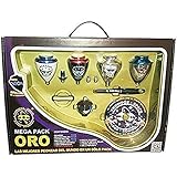 Xtreme Mega Pack Oro Neon - Maletín peonzas, color oro neón (Space 008000041)