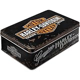 Nostalgic-Art Caja ​Plana de Metal Retro Harley-Davidson – – Idea de Regalo para...