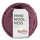 Lanas Katia MINDWOOLNESS Ovillo de Color Magenta Cod.54