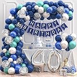 Globos de Cumpleaños 40 Años, Decoracion 40 Cumpleaños Hombres Mujer, Feliz Cumpleaños...
