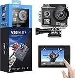 AKASO Cámara Deportiva WiFi 4K/60fps 20MP Cámara de acción con Pantalla Táctil Control...