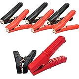 Pinzas Bateria Coche,Biluer 8PCS Pinzas Cocodrilo Coche 100A And 500A Pinzas Carga Bateria...