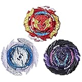 Beyblade Hasbro Burst QuadDrive Sonic Warp - Juego de 3 peonzas de Batalla, Juguete para...
