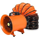 VEVOR Extractor Ventilador Industrial Portátil Ventilador Profesional para Construcción...