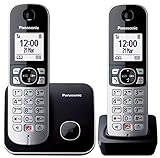 Panasonic KX-TG6852 TelÃ©fono Fijo InalÃ¡mbrico DÃºo con Manos Libres (Monitor de Bebes,...