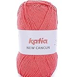 Lanas Katia New Cancun Ovillo de Color Coral Cod. 77