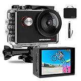 Apexcam Pro Cámara Deportiva 4K 20MP EIS WiFi Action Camera Cámara subacuática...