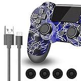 Evaliss Compatible con 4/Pro/Slim, Reemplazar de Game Inalambrico, Control Controladora...