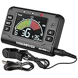 WEGROWER - Afinador y metrónomo digital para guitarras, violines, bajos, ukeleles,...