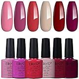 Elite99 Esmaltes Semipermanentes de Uñas en Gel UV LED, 6pcs Kit de Esmaltes de Uñas en...