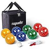 ROPODA - Juego de bolas de petanca de 90 mm con 8 bolas, boliche, estuche y cuerda de...