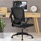 KERDOM Silla de Oficina ergonómica, Transpirable de Escritorio con reposacabezas...