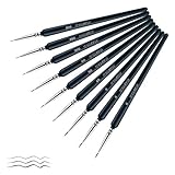OVISEEN Juego de 9 Piezas Pinceles para Pintar por Números, Pinceles Profesionales (0, 00...