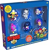 Brawl Stars – Pack de 8 Figuras de 4,5 cm – Brawlers Team A – Lansay