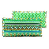 SANDINI Bine Brändle - Cojín decorativo con relleno - Mandalas - Bordürenliebe - Hojas...