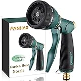 FANHAO Pistola Manguera Jardin con 7 Patrones, 100% Resistente de Metal Manguera de alta...