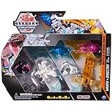 BAKUGAN Evolutions' Battle Strike Pack de 6 Unidades con 1 Platinum Wrath, Trox, Haos...