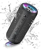 Ortizan Altavoz Bluetooth Potente Portatil X10P Negro con Luz LED de Color Hay Volumen...