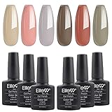 Esmaltes Semipermanentes de Uñas 6 Colores de Esmaltes de Uñas en Gel UV LED para...