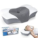 SAHEYER Almohada de Cuello Almohada de Cama de Espuma con Memoria para el Cuello...