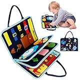 XiYee Busy Board Toddler, Juguetes Montessori, Portátil Tablero Motricidad Fina Juguetes...