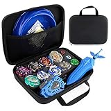 OBEST Conjunto de Peonzas Juguetes con Bolsa Portátil, 8 Gyros y 2 Turbo Lanzador Set,...