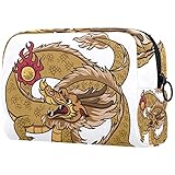 Dragón Chino Bolsa para cosméticos Bolsa portátil Neceser Organizador de Accesorios