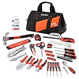 ValueMax 219 Piezas Juego de Herramientas Básicas y Accesorios con Bolsa de...