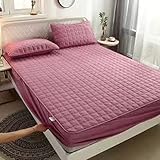 JIANINGHOME Bedding - Colchoncillo acolchado de microfibra suave, con borde de sujeción,...