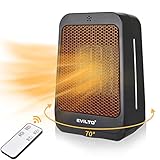 Calentador Bajo Consumo 1800W Calentador Cerámico PTC, Mini Calentador Portátil para...