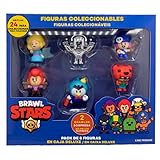 Bizak Brawl Stars Pack de 8 Figuras colección - Bibi, Figuras del Juego multijugador de...