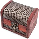POFET Caja de Almacenamiento de Madera con Cerradura de Metal Vintage Caja de Regalo para...